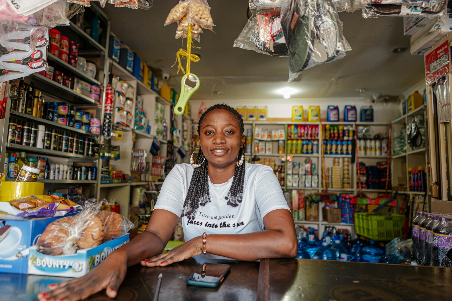 Entrepreneur dans son commerce